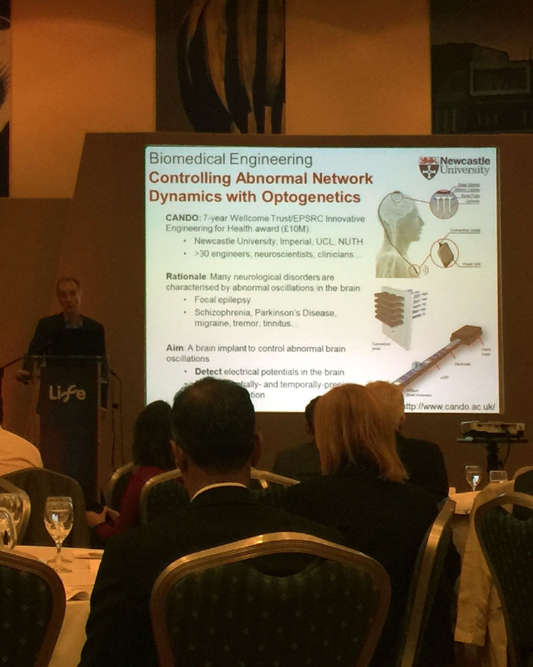 Professor Anthony O'Neill talking about CANDO at the Biofocus conference 2016.